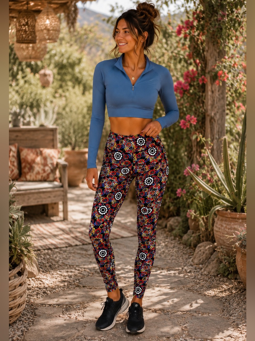 🔥 Lularoe Multicolored floral printed Leggings